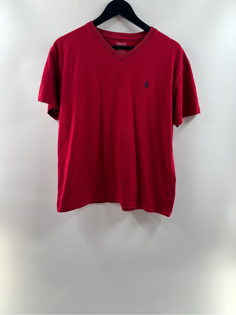 Polo Ralph Lauren Red V-Neck Pony T-Shirt – Women’s Medium
